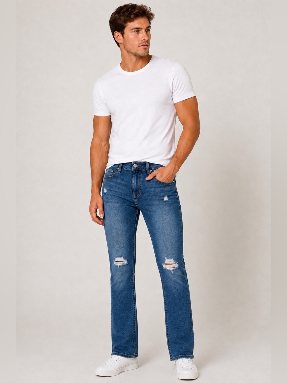 True Religion $164 Ricky Relaxed Straight Blue Men’s Denim Jeans 32x34